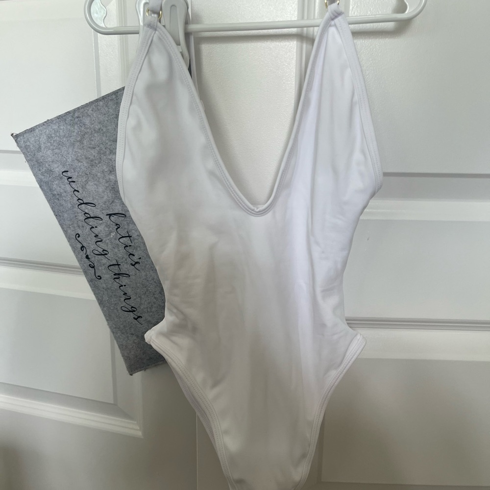 COPY - Gooseberry Intimates White One Piece Bathing Suit